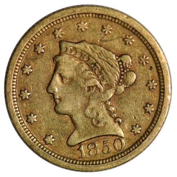 1850-O $2.5 Liberty Quarter Eagle Gold Coin