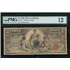 Image 1 : 1896 $2 Educational Silver Certificate PMG 12