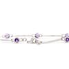 Image 2 : Plated Rhodium 2.05ctw Amethyst Bracelet