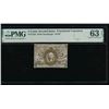 Image 1 : 5 Cent Second Issue Fractional PMG 63EPQ