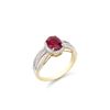 Image 2 : 14KT Yellow Gold 1.50ct Ruby and Diamond Ring