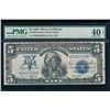 Image 1 : 1899 $5 Chief Mule Silver Certificate PMG 40EPQ