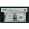 Image 1 : 1929 $5 Hartfield PA National PMG 65EPQ