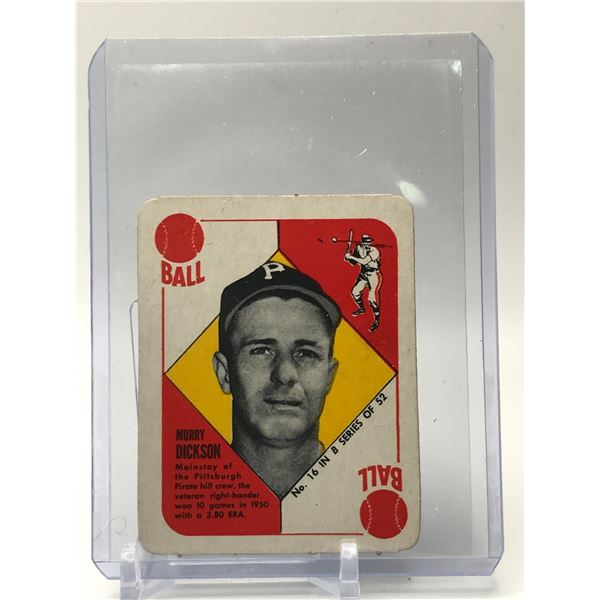 1951 TOPPS BLUE BACK NO.16 MURRY DICKSON