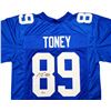 Image 2 : KADARIUS TONEY SIGNED NY GIANTS FOOTBALL JERSEY (BECKETT COA)