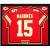 Image 1 : PATRICK MAHOMES SIGNED AND CUSTOM FRAMED KC CHIEFS NIKE JERSEY (FANATICS COA)