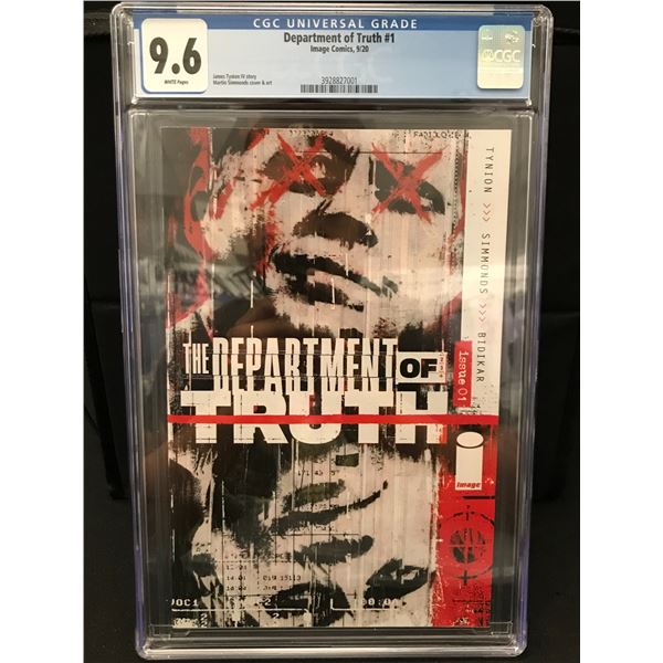 IMAGE COMICS NO.1 DEPARTMENT OF TRUTH CGC GRADED 9.6