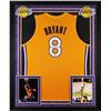 Image 1 : Lakers Kobe Bryant Authentic Signed Yellow Framed Jersey Panini