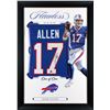 Image 1 : Josh Allen Authentic Signed One of One Jersey Framed Display BECKETT AUTHENTICATED