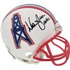 Image 1 : WARREN MOON SIGNED HOUSTON OILERS MINI HELMET (BECKETT COA)