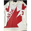 Image 2 : 1974 WHITE PAUL SHMYR GAME USED TEAM CANADA HOCKEY JERSEY (SIZE  48)