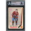 Image 1 : 1969-70 O-PEE-CHEE #10 JEAN BELIVEAU AUTHENTIC AUTOGRAPH (BECKETT COA)