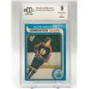 Image 1 : 1979 0-PEE-CHEE #18 WAYNE GRETZKY ROOKIE CARD BCCG  GRADED 9 (1ST PRINT BLUE LINE)