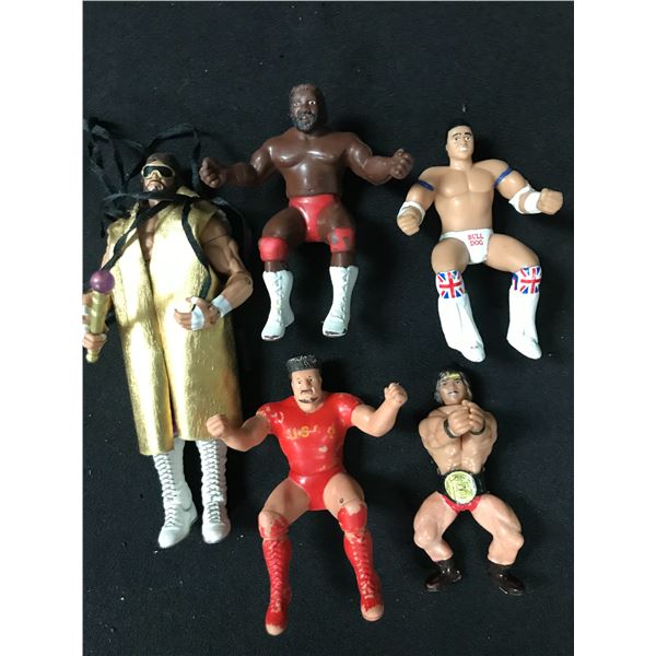 LOT OF VINTAGE LJN WRESTLING FIGURES