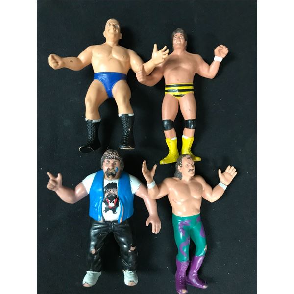 LOT OF VINTAGE LJN WRESTLING FIGURES