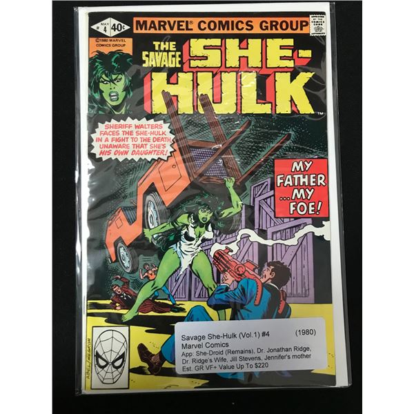 MARVEL COMICS NO.4 THE SAVAGE SHE-HULK