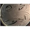 Image 2 : SANDBLAST CARVED ROUND GLASS PANEL BY VANCOUVER ARTIST JOHN NUTTER