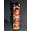 Image 1 : BEAUTIFULLY CARVED AND PAINTED TOTEM POLE BY XUUJ STAANG (BEAR PAW)