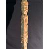 Image 3 : SPECTACULAR CARVED 4 FIGURE TALKING STICK BY XUUJ STAANG, 55" TALL