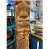 Image 2 : BEAUTIFULLY CARVED 99" TALL TOTEM POLE BY XUUJ STAANG (BEAR PAW)