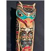 Image 2 : BEAUTIFULLY CARVED AND PAINTED TOTEM POLE BY XUUJ STAANG (BEAR PAW)