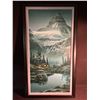 Image 1 : HAND SIGNED GICLEES "MOUNT ASSINIBOINE GRANDEUR" BY FRED BUCHWITZ 20"X40"