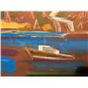 Image 2 : ORIGINAL ACRYLIC OIL ON PAPER PAINTING "ALASKA MOUNTAINSIDE" MAX MAYNARD 17.5"X20.5"