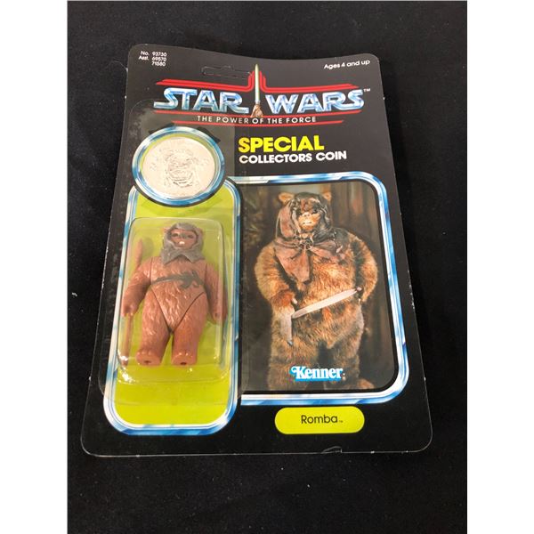 KENNER STARWARS NO. 93730 THE POWER OF THE FORCE ROMBA ACTION FIGURE WITH SPECIAL COLLECTORS COIN