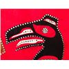 Image 2 : HAND STITCHED HAIDA STYLE BLANKET BY PAUL JOHNNY, 70" X 58"