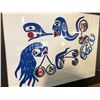 Image 2 : FRAMED FIRST NATIONS PRINT '4 WINDS' SIGNED BY ARTIST 32" X 26"