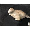 Image 2 : 2 SMALL FIRST NATIONS SOAP STONE CARVINGS SEAL AND BEAR