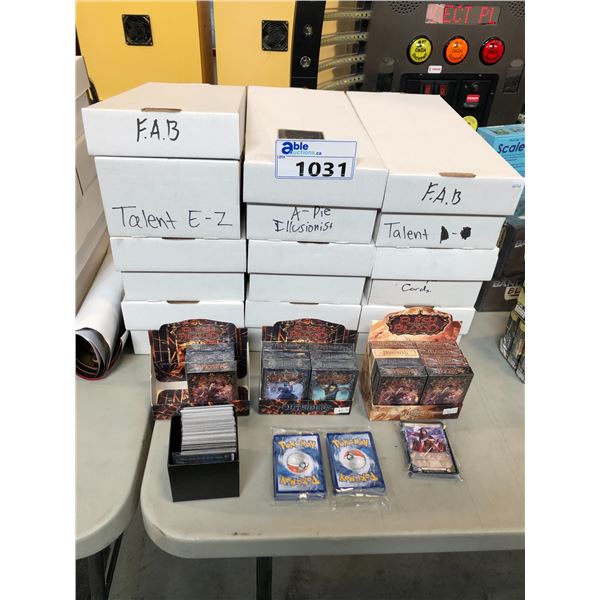 Collection Able Card TRADING GAME CARDS INCLUDING FLESH & BLOOD & 2 PACKS OF POKEMON - Able ...