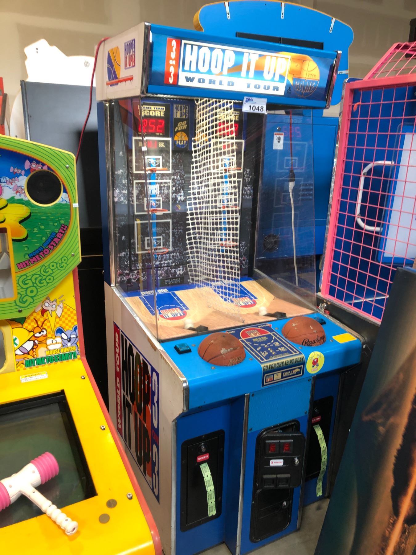 Hoop Rings Arcade ATARI 1010 HOOP IT UP 3 ON 3 ARCADE GAME - Able Auctions