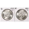 Image 1 : Lot of (2) 1883-O $1 Morgan Silver Dollar Coins