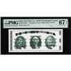 Image 1 : Circa 1970's Washington Center Giori Test Note PMG Superb Gem Uncirculated 67EPQ