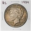 Image 1 : 1934 $1 Peace Silver Dollar Coin