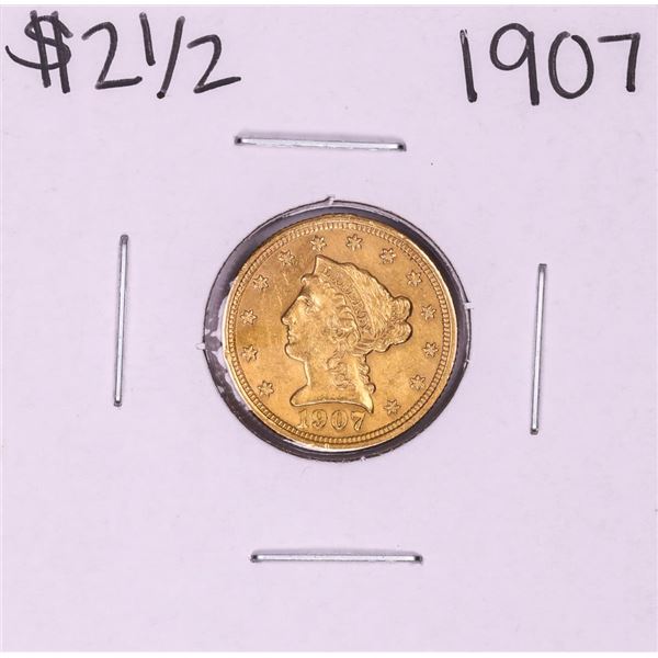 1907 $2 1/2 Liberty Head Quarter Eagle Gold Coin