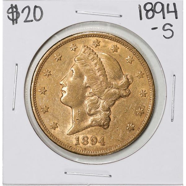 1894-S $20 Liberty Head Double Eagle Gold Coin