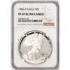 Image 1 : 1986-S Proof $1 American Silver Eagle Coin NGC PF69 Ultra Cameo