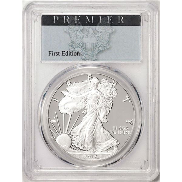 2017-S $1 Proof American Silver Eagle Coin PCGS PR70DCAM Congratulations Set Premier