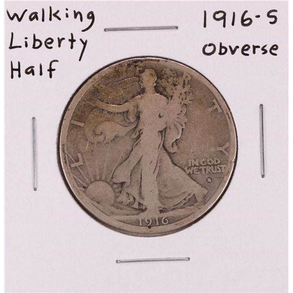 1916-S Obverse Walking Liberty Half Dollar Coin