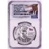 Image 1 : 2020 Cameroon 1000 Francs High Relief Donald Trump Silver Coin NGC PF70 Ultra Cameo