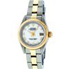 Image 2 : Rolex Ladies Two Tone White Roman Datejust Wristwatch