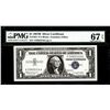 Image 1 : 1957B $1 Silver Certificate Note Fr.1621 PMG Superb Gem Unc 67EPQ