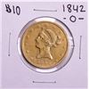 Image 1 : 1842-O $10 Liberty Head Eagle Gold Coin