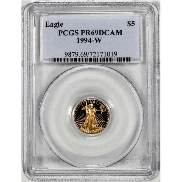 1994-W $5 Proof American Gold Eagle Coin PCGS PR69DCAM