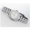 Image 3 : Rolex Ladies Stainless Steel Silver Index Datejust Wristwatch