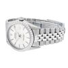 Image 6 : Rolex Mens Stainless Steel Silver Index Diamond Datejust Wristwatch
