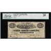 Image 1 : 1863 $1 State of North Carolina Obsolete Note Cr. 133 Legacy Very Fine 20