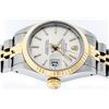 Image 9 : Rolex Ladies Two Tone White Index Datejust Wristwatch